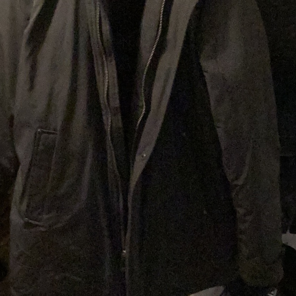 Men's Gray Fur-Trimmed Winter Jacket #83 X-LARGE original $499.00 now$250 - Picture 3 of 5